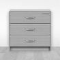 Jaladera para mueble níquel 130 mm Mañon