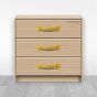 Jaladera para mueble latonada 150 mm Mañon