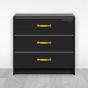 Jaladera para mueble latonada 125 mm Mañon