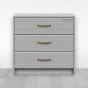 Jaladera para mueble bronce 125 mm Mañon
