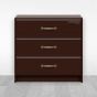 Jaladera para mueble bronce 125 mm Mañon