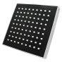 Regadera cuadrada 15 cm cromo / negro IML