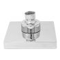 Regadera cuadrada 10 cm cromo IML