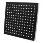 Regadera cuadrada 20 cm cromo / negro IML