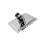 Regadera cuadrada 4" acero inoxidable SP-50014 Solvex