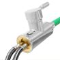 Mezcladora monomando para fregadero cuello verde flexible SP-10004 Solvex