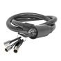 Candado chicote 90 cm con llave tubular Mikels