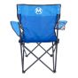 Silla plegable de campismo con portavaso azul MC-039 Mendoza