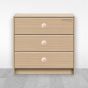Jaladera botón concéntrico de madera maple grande B30222 Organización MZ