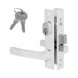 Cerradura para puerta residencial aluminio blanco 550 Phillips
