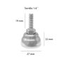 Nivelador con base y tornillo 1/4" AMI-48 Rodami