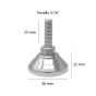 Nivelador con base y tornillo 5/16" AMI-49 Rodami