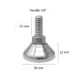 Nivelador con base y tornillo 3/8" AMI-49 Rodami