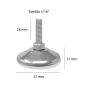 Nivelador con base y tornillo 5/16" AMI-50 Rodami