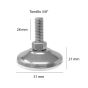Nivelador con base y tornillo 3/8" AMI-50 Rodami