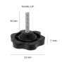 Perilla flor con tornillo 1/4" AMI-39 Rodami