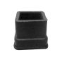 Regatón de hule cuadrado de 1-1/4"
