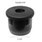 Regatón redondo para tubo de 1-1/4" con rosca de 5/16" AMI-54 Rodami