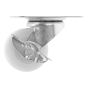 Rodaja de nylon placa giratoria con freno 2" Weston