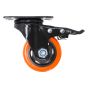 Rodaja placa giratoria con freno y doble balero 3" Y-1058-75 Weston