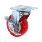 Rodaja placa giratoria con freno 3" 14039 Rodamil