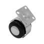 Rodaja tipo yoyo de lujo con placa cromada 51 mm Ashico