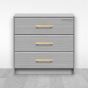 Jaladera de Aluminio 128 mm latón satinado 791-1583 Herrasa