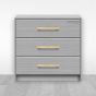 Jaladera de Aluminio 160 mm latón satinado 791-1584 Herrasa