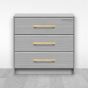 Jaladera de Aluminio 192 mm latón satinado 791-1585 Herrasa
