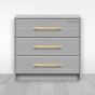 Jaladera de Aluminio 256 mm latón satinado 791-1586 Herrasa