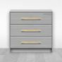 Jaladera de Aluminio 320 mm latón satinado 791-1587 Herrasa