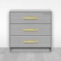 Jaladera de Aluminio 224 mm latón satinado 791-1591 Herrasa