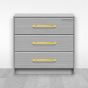 Jaladera de Aluminio 288 mm latón satinado 791-1592 Herrasa