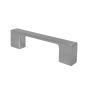 Jaladera Zamac 96 mm níquel satinado 79-1582 Herrasa