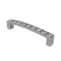 Jaladera cristal zamac 96 mm cromo 79-863 Herrasa