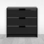 Jaladera tipo "L" aluminio negro 96 mm 792-0218 Herrasa