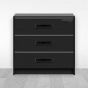 Jaladera Cocina negro texturizado 128 mm RS722 Rish