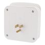 Multicontacto de pared con supresor de picos a 490 Joules 1340 Sanelec