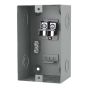 Centro de carga de 2 unidades 50 Amp de sobreponer 1487 Sanelec