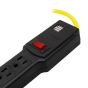 Multicontacto 6 entradas con supresor de picos a 270 Joules 8618 Sanelec