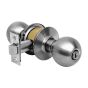Cerradura para baño cromo mate Ball Yale