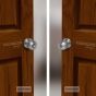 Cerradura para baño cromo mate Ball Yale