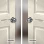 Cerradura para baño cromo mate Ball Yale