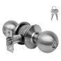 Cerradura para recámara cromo mate Ball Yale