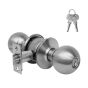 Cerradura para entrada cromo mate Ball Yale