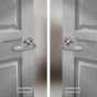 Cerradura de manija para baño cromo mate Cambridge Yale