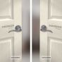 Cerradura para baño cromo mate Nogal Phillips