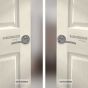 Cerradura para baño cromo mate Roble Phillips