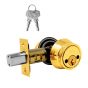 Cerrojo doble cilindro latón brillante B462 Yale