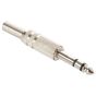 Plug 6,3 mm estéreo, metálico 250-115 Steren